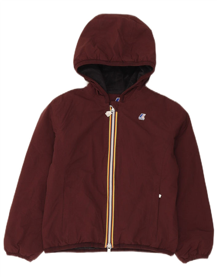 K-Way Boys Hooded Windbreaker Jacket 9-10 Years Brown