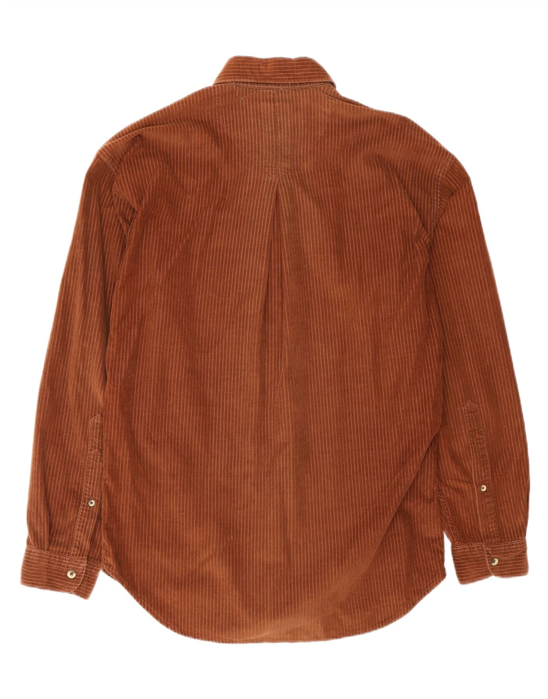 Marlboro Classics Mens Corduroy Shirt Medium Brown Pinstripe