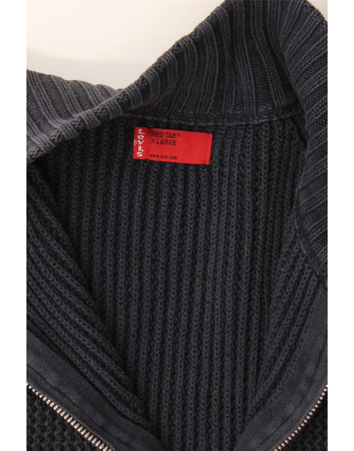 Levi's Mens Cardigan Sweater XL Navy Blue