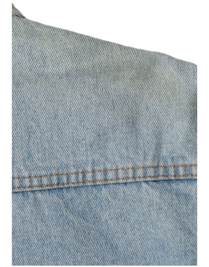 Weipper Womens Crop Denim Jacket UK 16 Large Blue