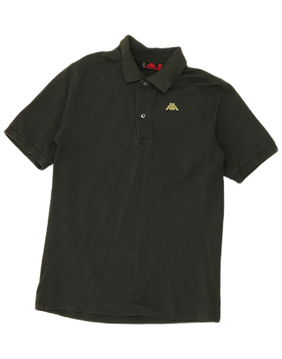 Kappa Mens Polo Shirt Small Khaki Cotton