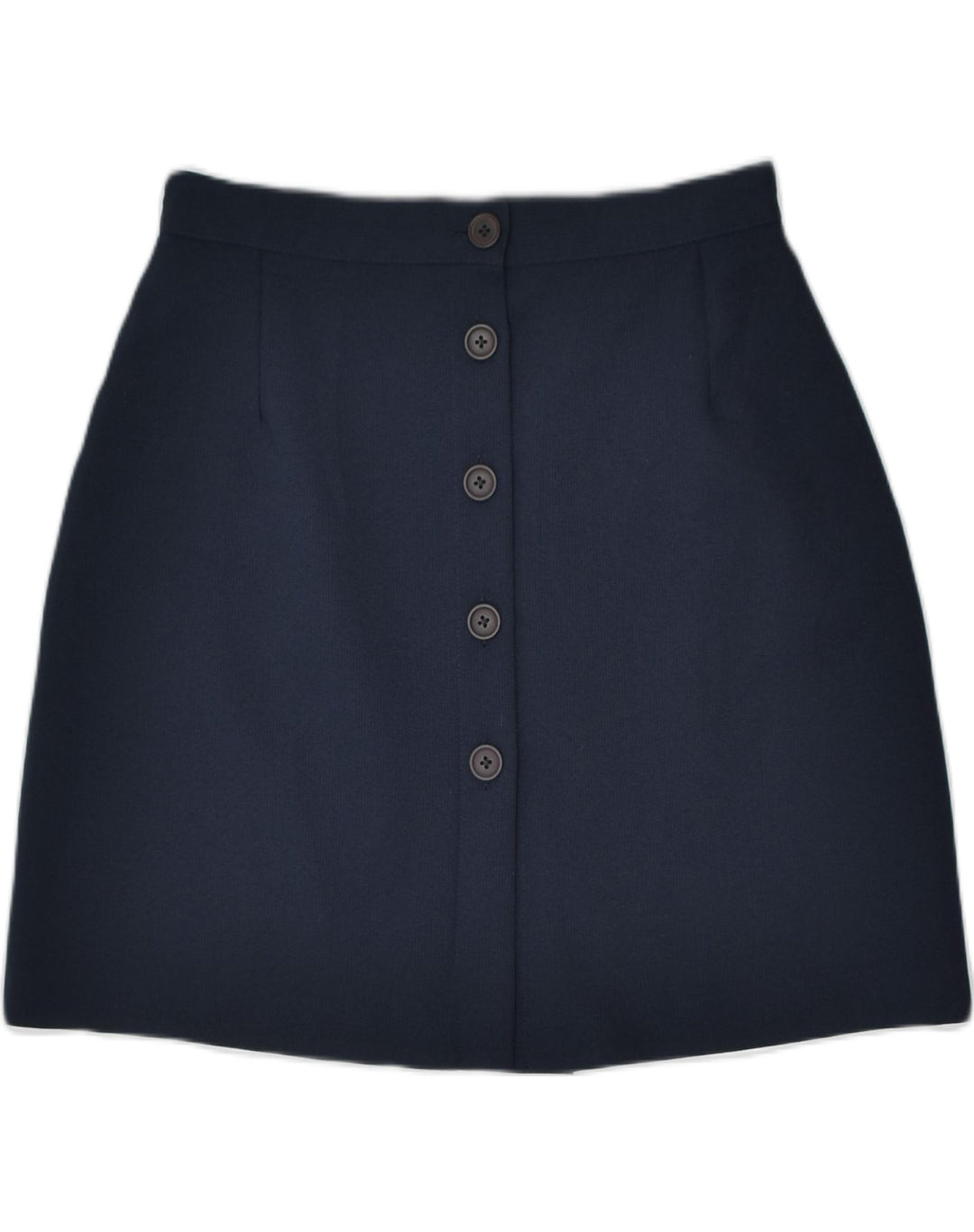 VINTAGE Womens High Waist Pencil Skirt IT 46 Large W28 Navy Blue Polyester | Vintage | Thrift | Second-Hand | Used Clothing | Messina Hembry 