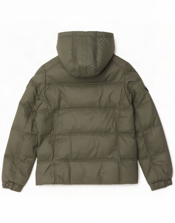 Best Company Veste matelassée à capuche pour femme UK 18 XL Vert Polyester