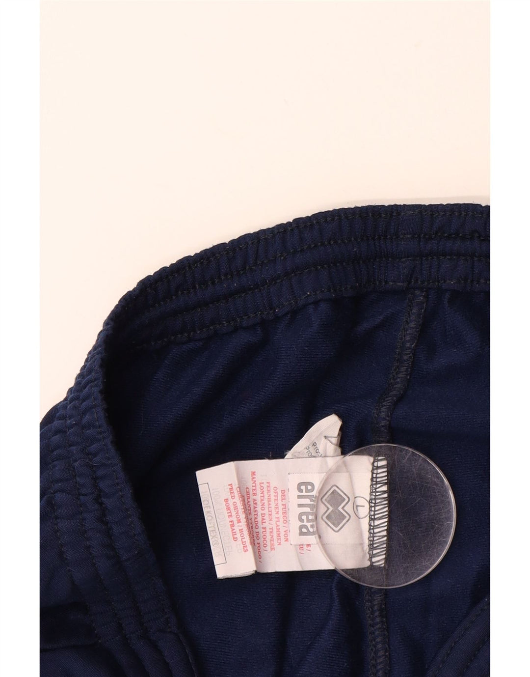 ERREA Mens Graphic Tracksuit Trousers Large  Navy Blue Colourblock