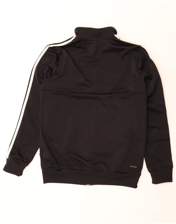 Adidas Jungen Climalite Trainingsanzug Top Jacke 13-14 Jahre Schwarz Polyester