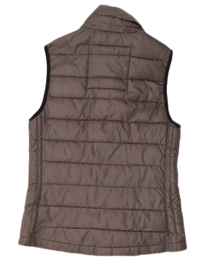 Superdry Womens Polstret Gilet UK 10 lille grå polyester