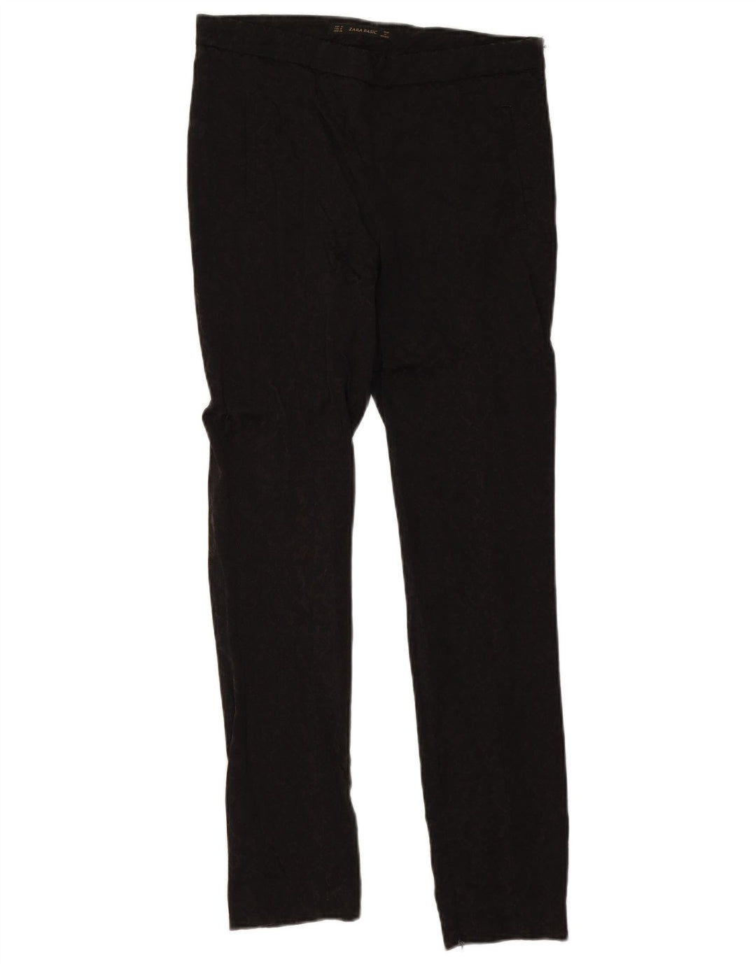 Zara Womens Slim Chino Trousers Medium W28 L28 Black
