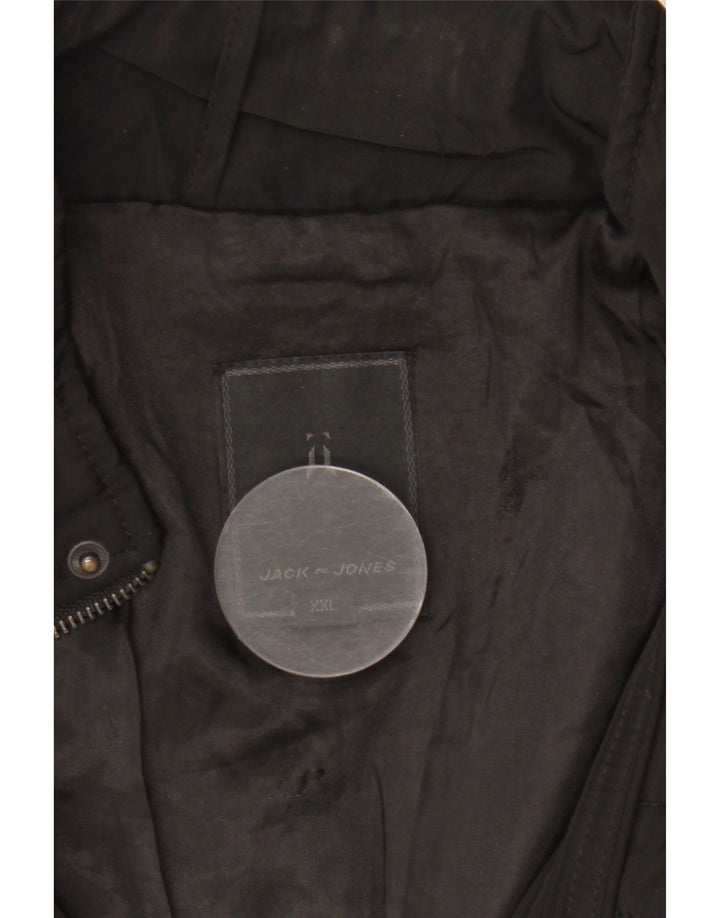 Jack & Jones Mens Utility Jacket UK 44 2XL Black