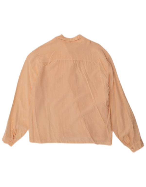Vintage Womens Shirt Blouse UK 14 Large Pink