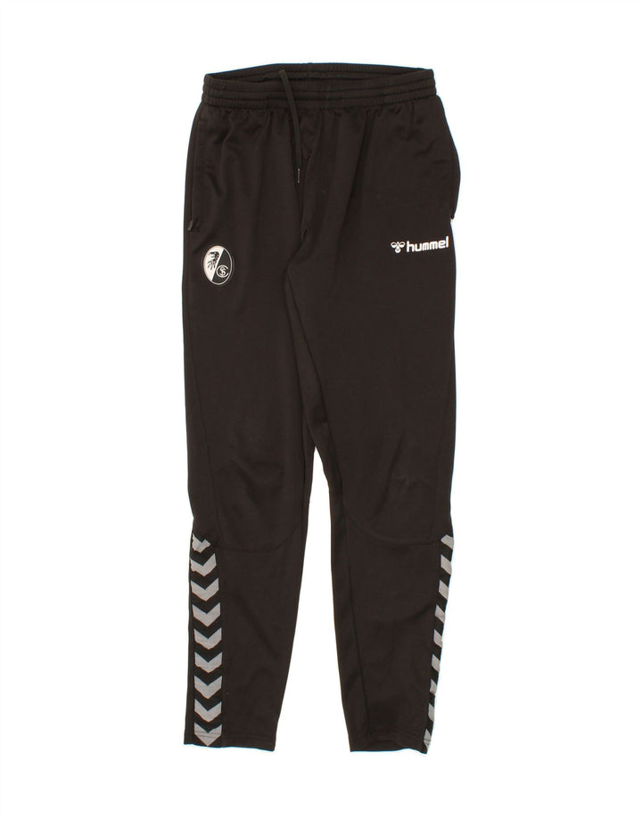 HUMMEL Womens Graphic Tracksuit Trousers UK 12 Medium  Black Polyester Vintage Hummel and Second-Hand Hummel from Messina Hembry 