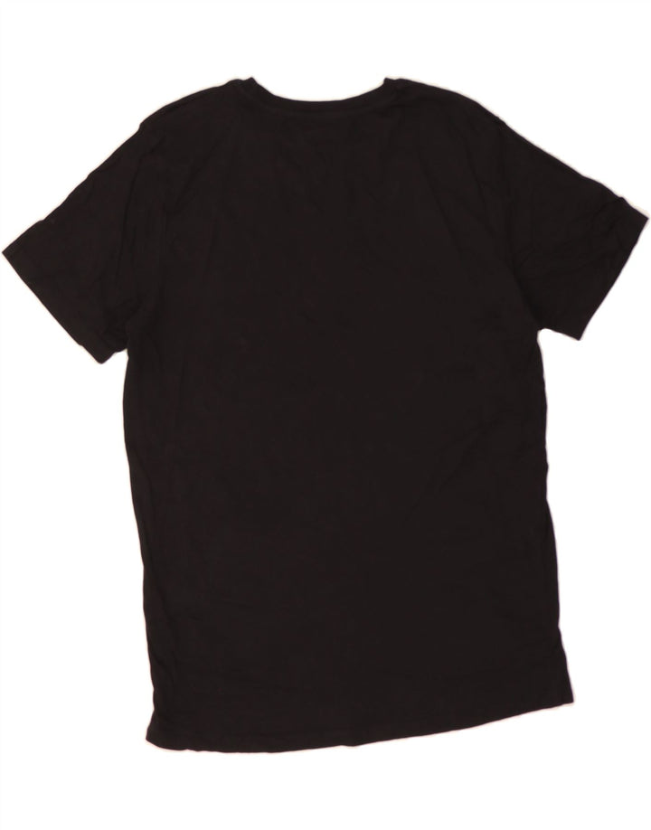 JACK & JONES Mens Graphic T-Shirt Top Medium Black Cotton Vintage Jack & Jones and Second-Hand Jack & Jones from Messina Hembry 
