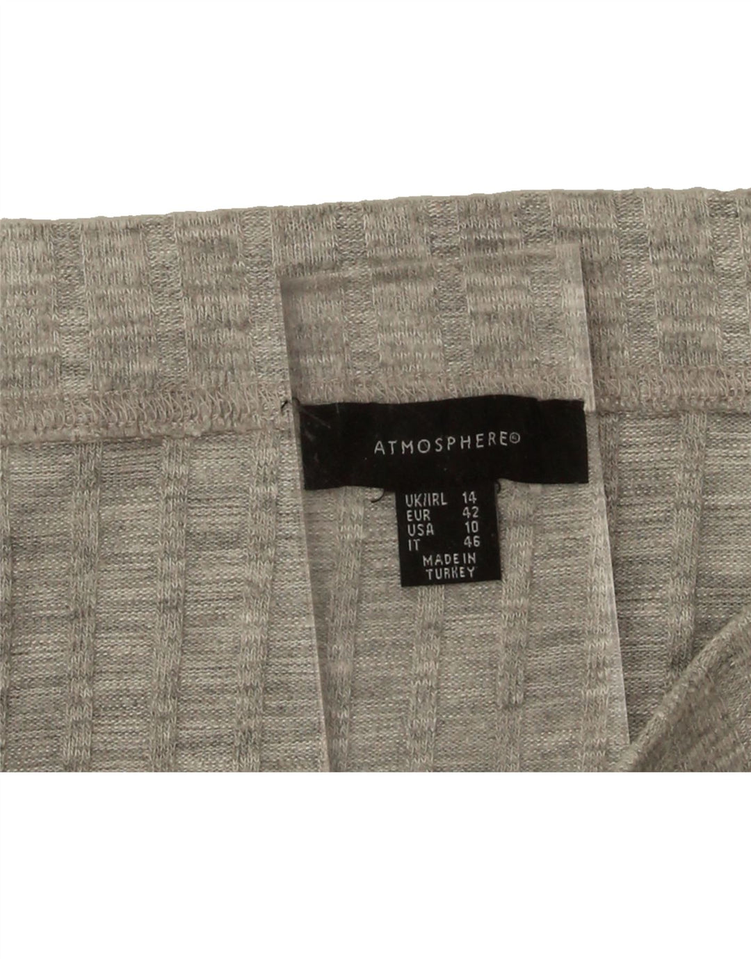 ATMOSPHERE Womens Knit Straight Skirt UK 14 Medium W30  Grey Vintage Atmosphere and Second-Hand Atmosphere from Messina Hembry 