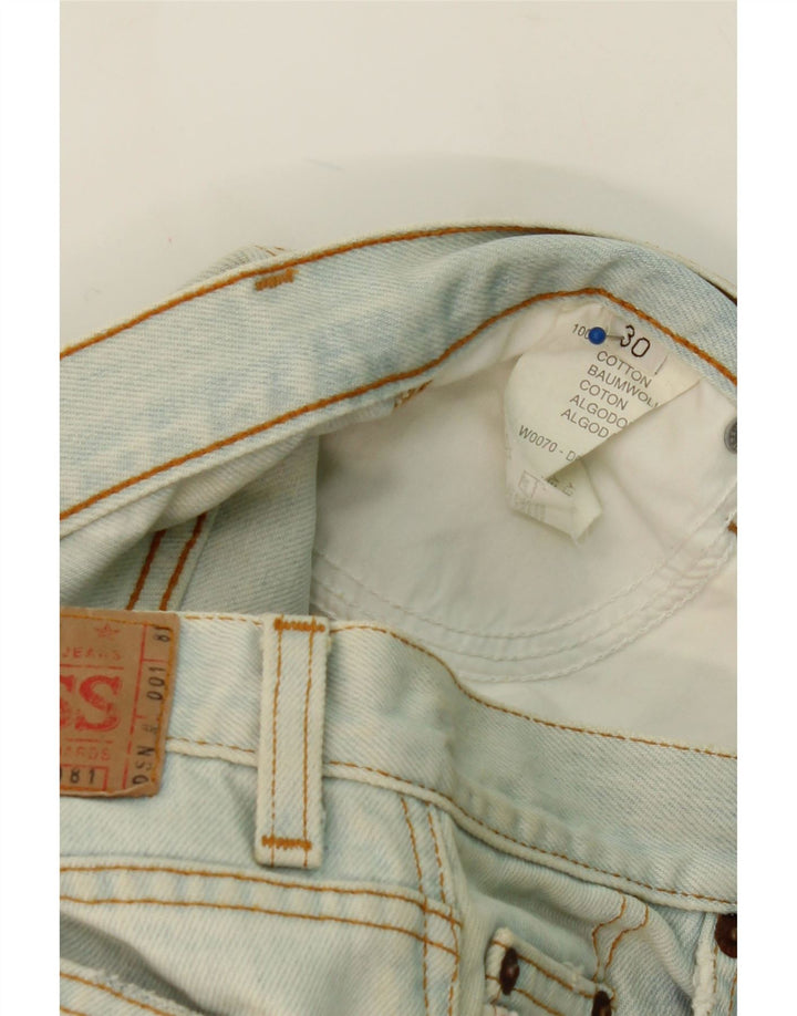 GUESS Womens Straight Jeans W30 L30 Blue Cotton Vintage Guess and Second-Hand Guess from Messina Hembry 