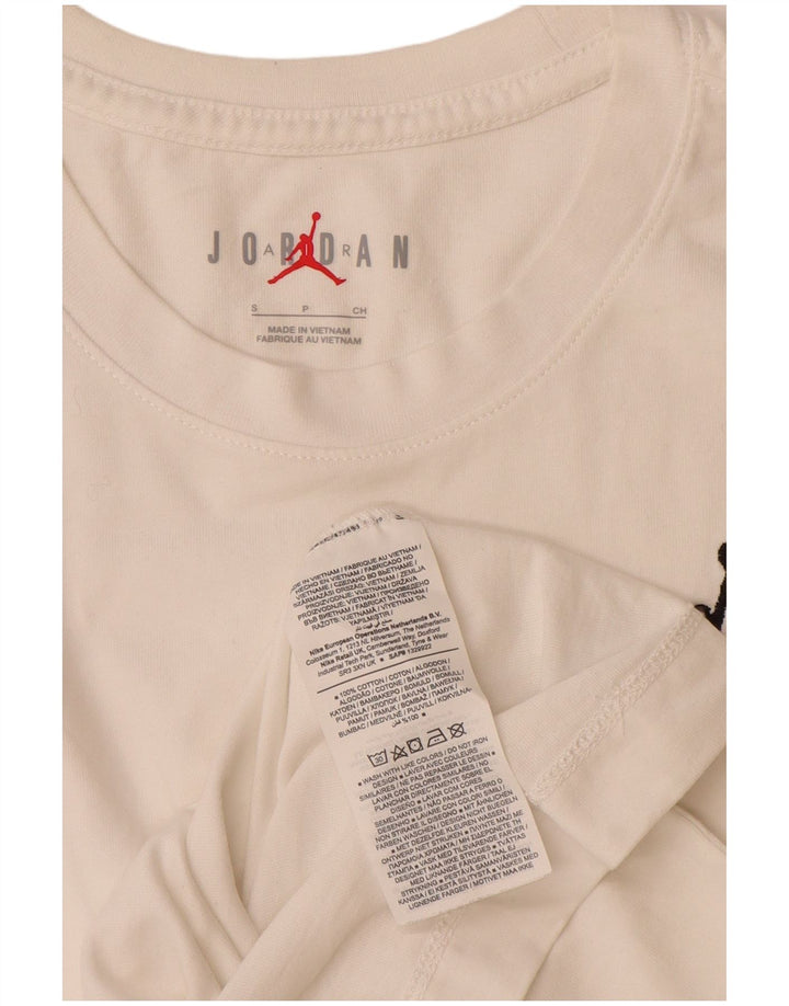 Jordan Mens T-Shirt Top Small White Cotton