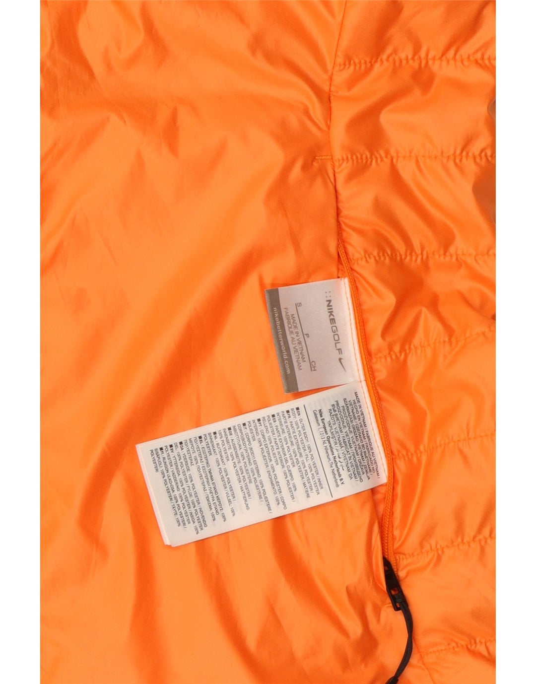 Nike Gilet réversible pour femme UK 10 Petit Orange Polyester