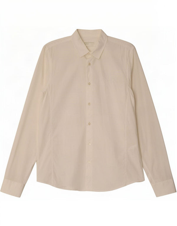 Versace Мужская рубашка IT 50 Medium White Хлопок