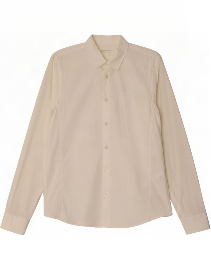 Versace herreskjorte IT 50 Medium hvid bomuld