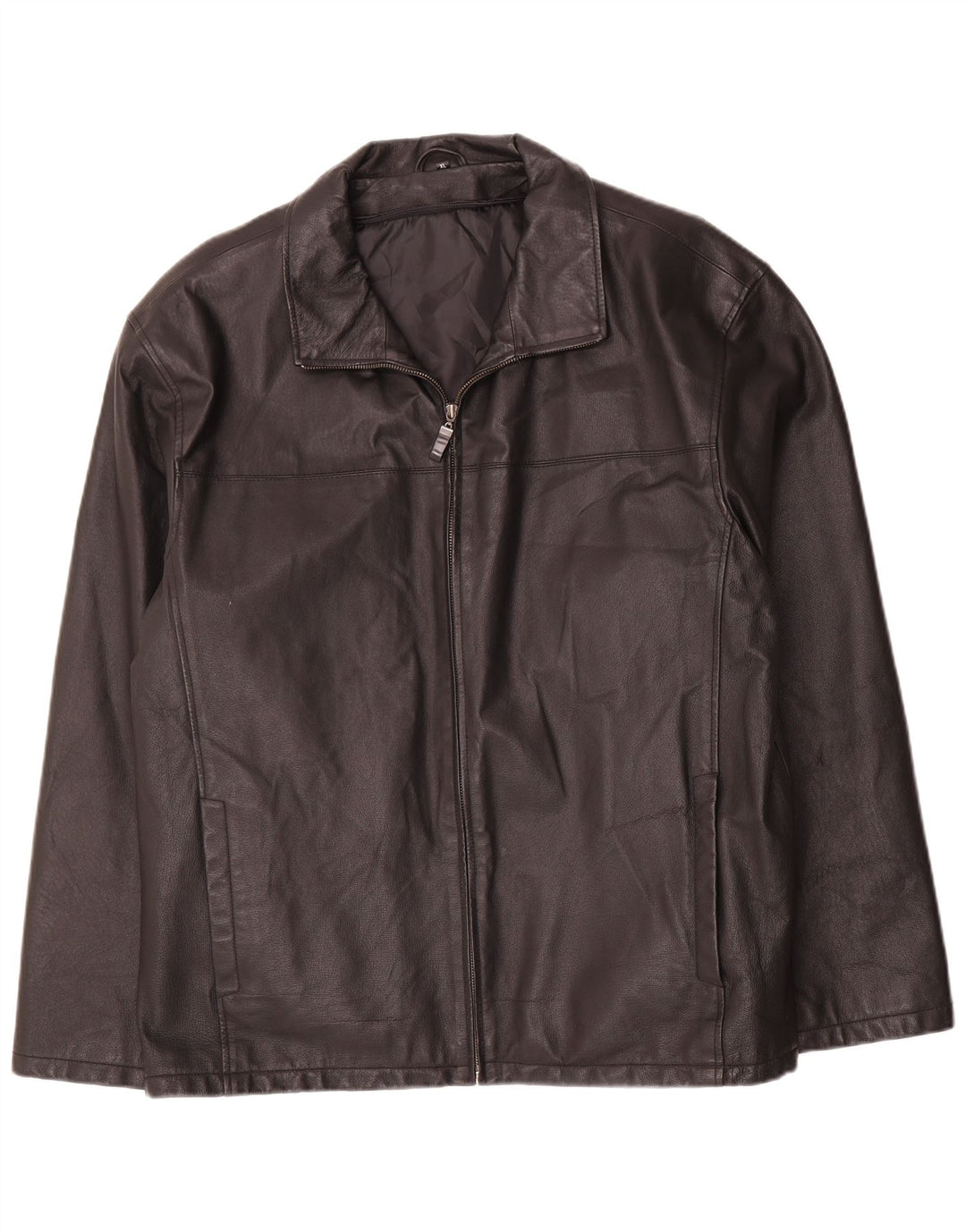 Giacca in pelle da uomo Angelo Litrico UK 42 XL Nera