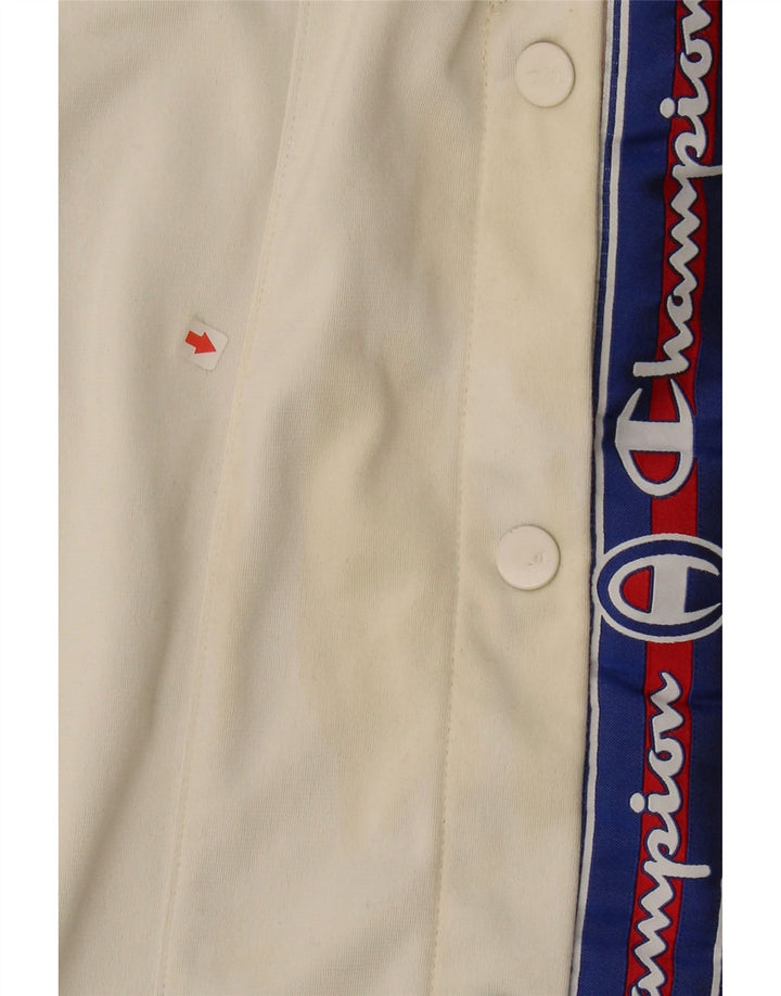 CHAMPION Mens Graphic Tracksuit Trousers XS  White Vintage Champion and Second-Hand Champion from Messina Hembry 