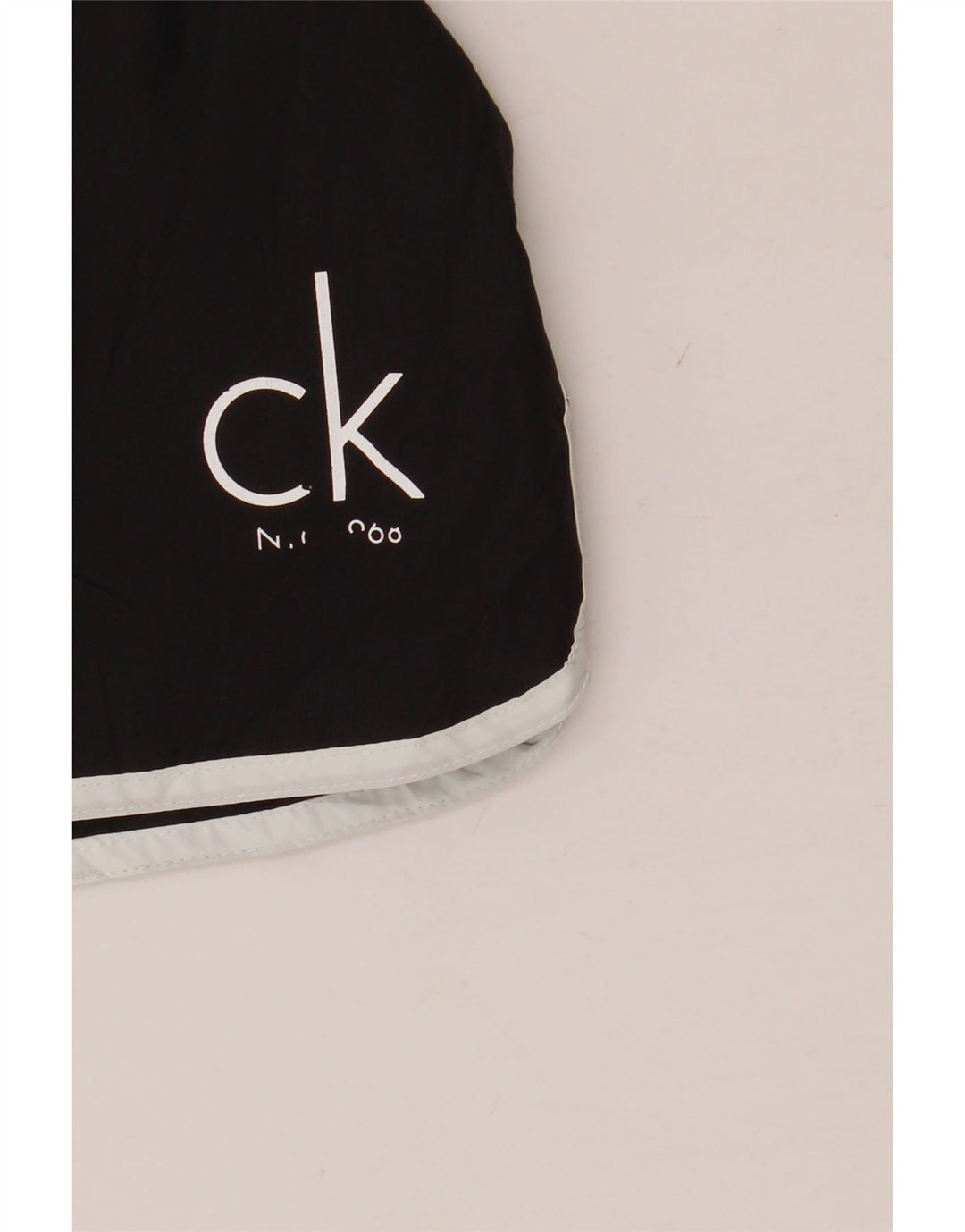 Calvin Klein Womens Swimming Shorts UK 10 Small  Black Polyester