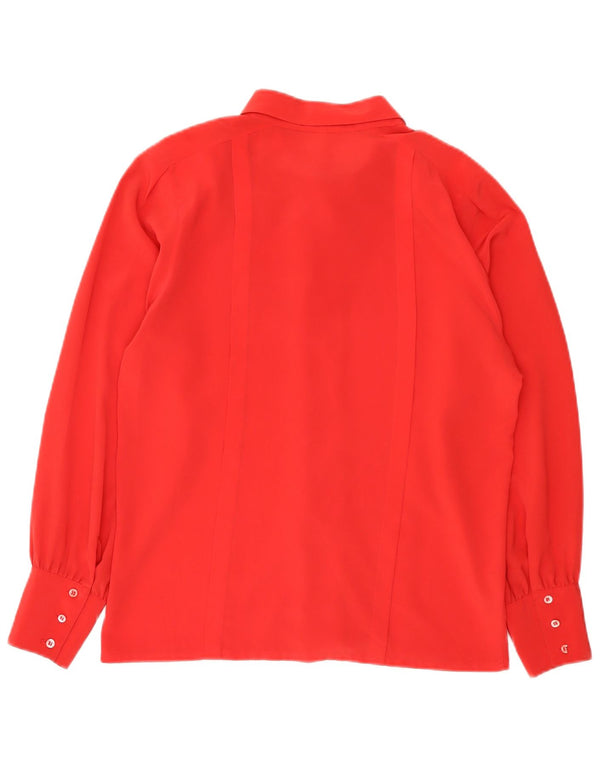 Icam Damen Hemdbluse IT 40 Small Rot Polyester