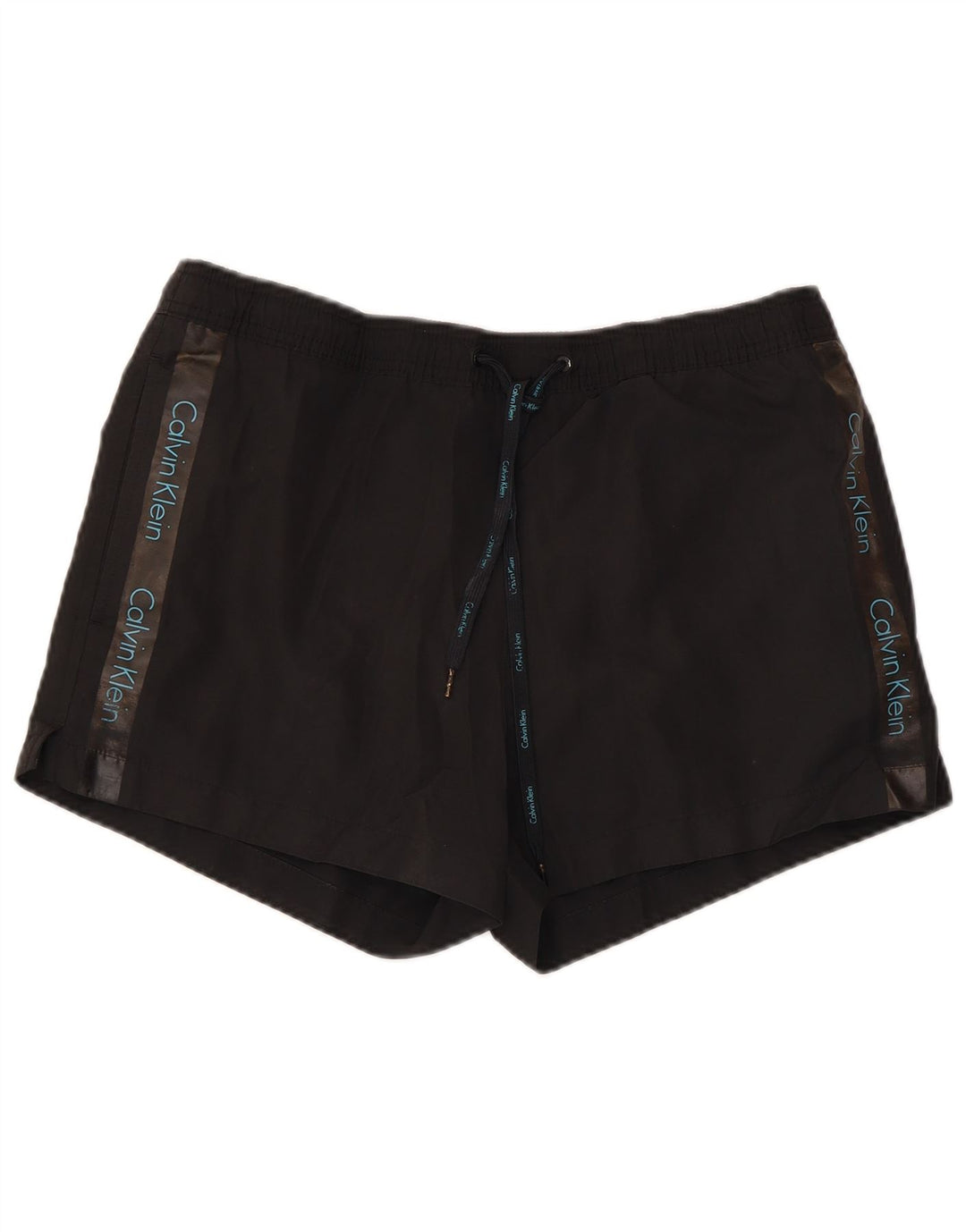 Calvin Klein Mens Graphic Swimming Shorts Medium Black Polyester