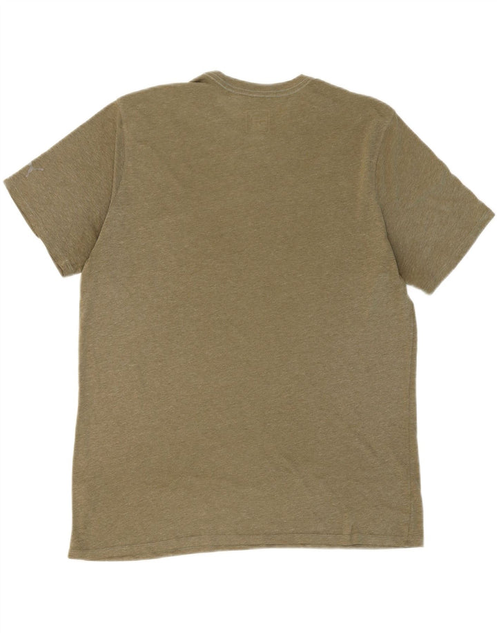 PUMA Mens Graphic T-Shirt Top Large Khaki Vintage Puma and Second-Hand Puma from Messina Hembry 