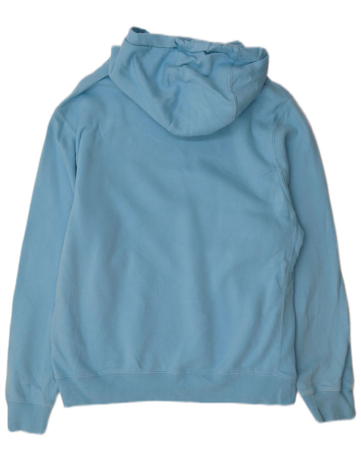 NIKE Mens Hoodie Jumper Medium Blue Cotton