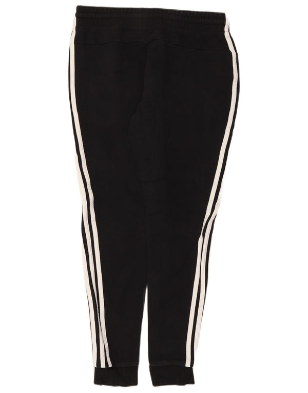 Adidas Womens Tracksuit Trousers Joggers UK 12/14 Medium Black Cotton