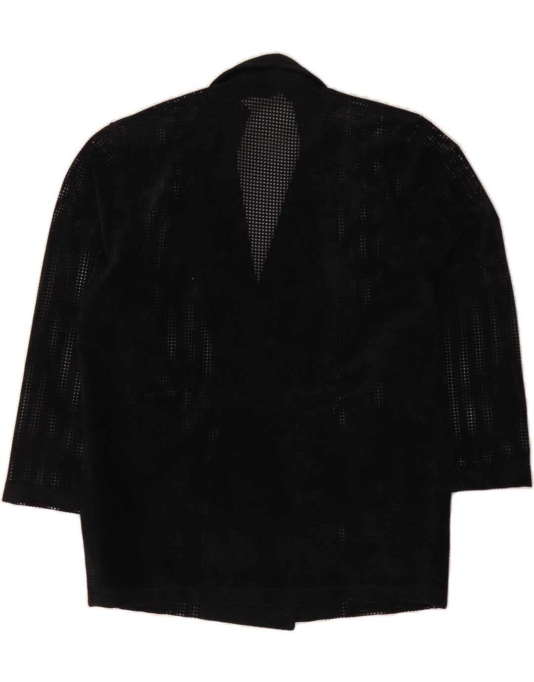 VINTAGE Womens See Through Double Breasted Coat EU 42 Large Navy Blue Vintage Vintage and Second-Hand Vintage from Messina Hembry 