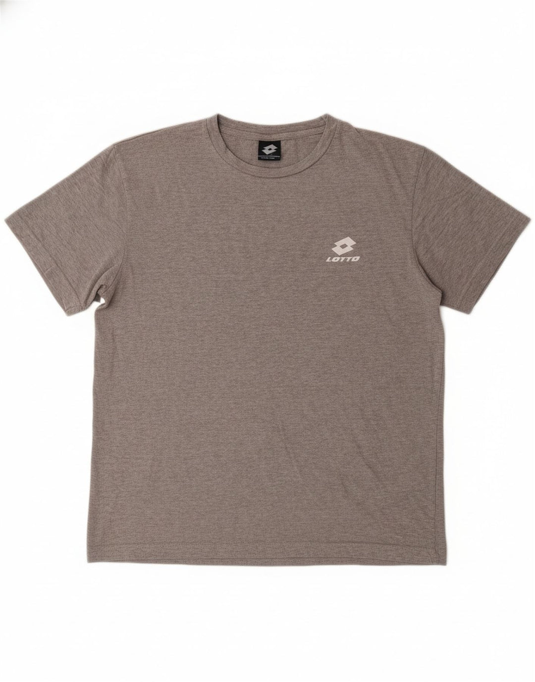 LOTTO Mens Graphic T-Shirt Top Medium Grey Cotton