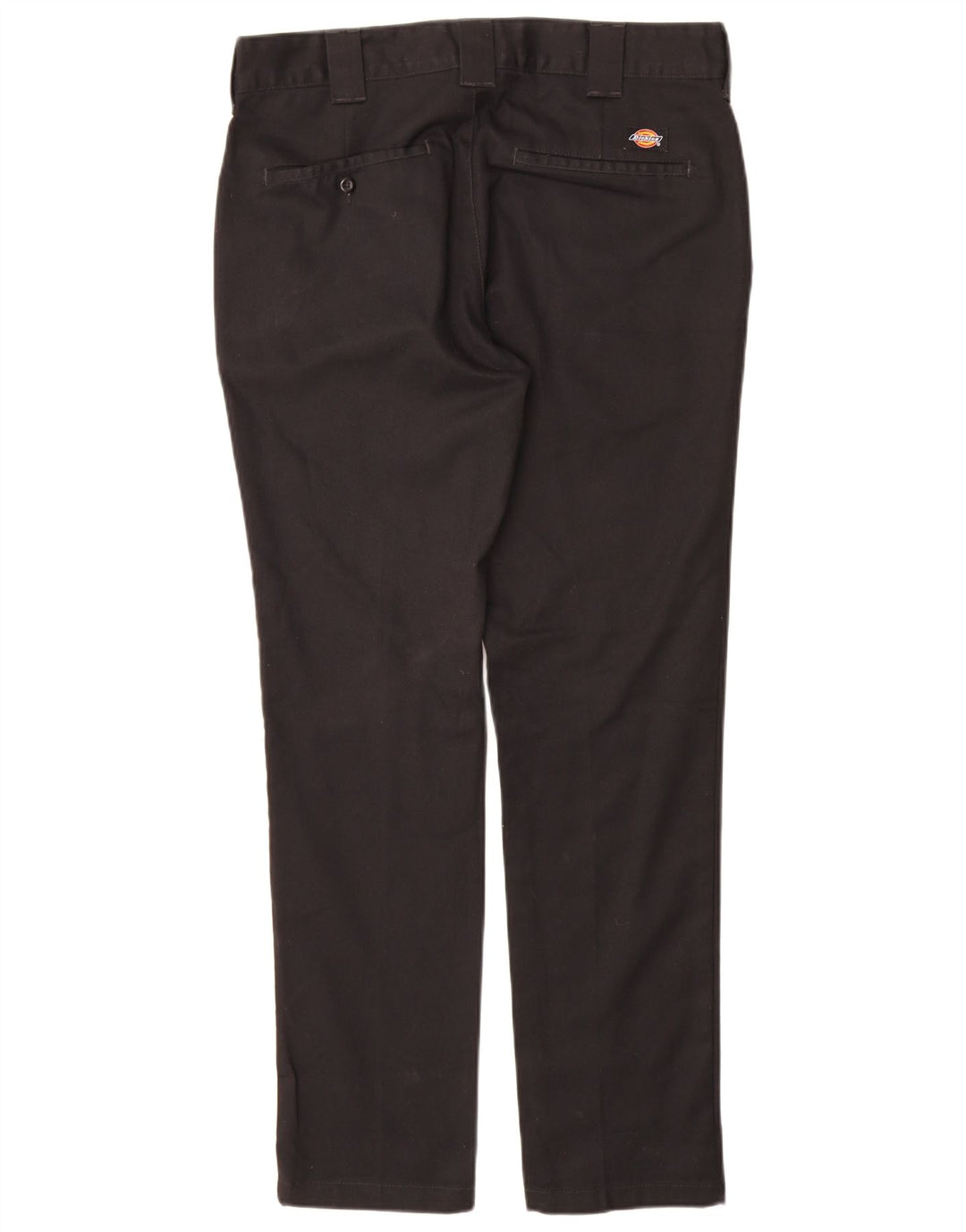 Dickies Mens Slim Fit Chino Trousers W32 L32 Black Polyester