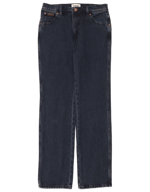 Wrangler Mens Texas Straight Jeans W29 L32 Navy Blue Cotton
