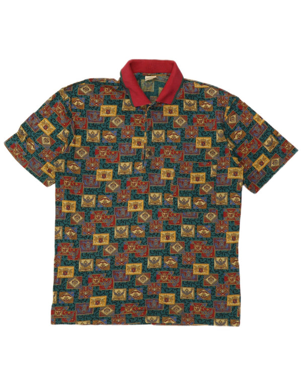 Mango Polo Homme Large Multicolore Géométrique