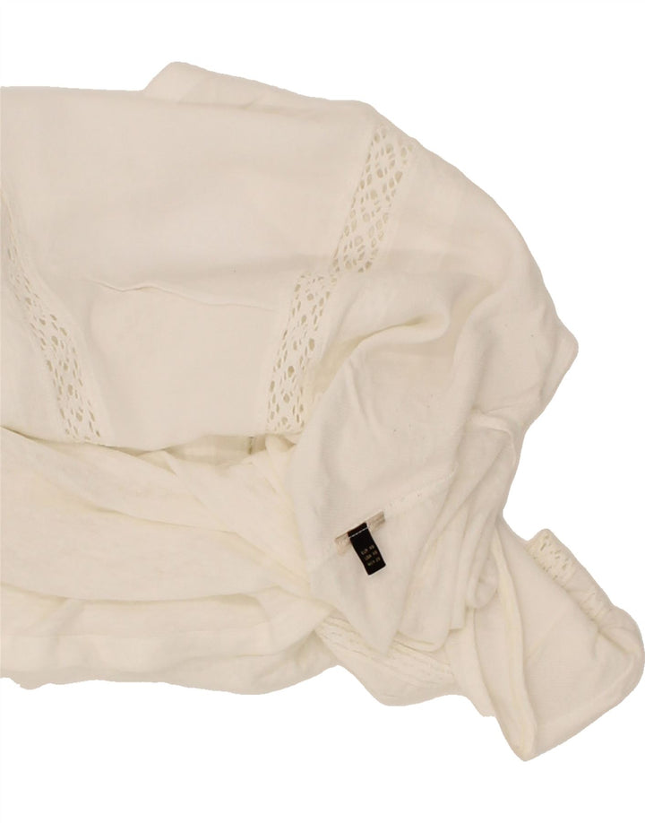 MASSIMO DUTTI Womens Oversized Sleeveless Blouse Top UK 6 XS White Vintage Massimo Dutti and Second-Hand Massimo Dutti from Messina Hembry 