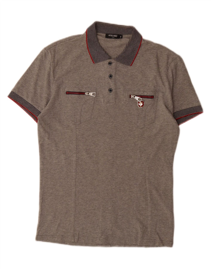 ANTONY MORATO Mens Polo Shirt Small Grey Cotton Vintage Antony Morato and Second-Hand Antony Morato from Messina Hembry 