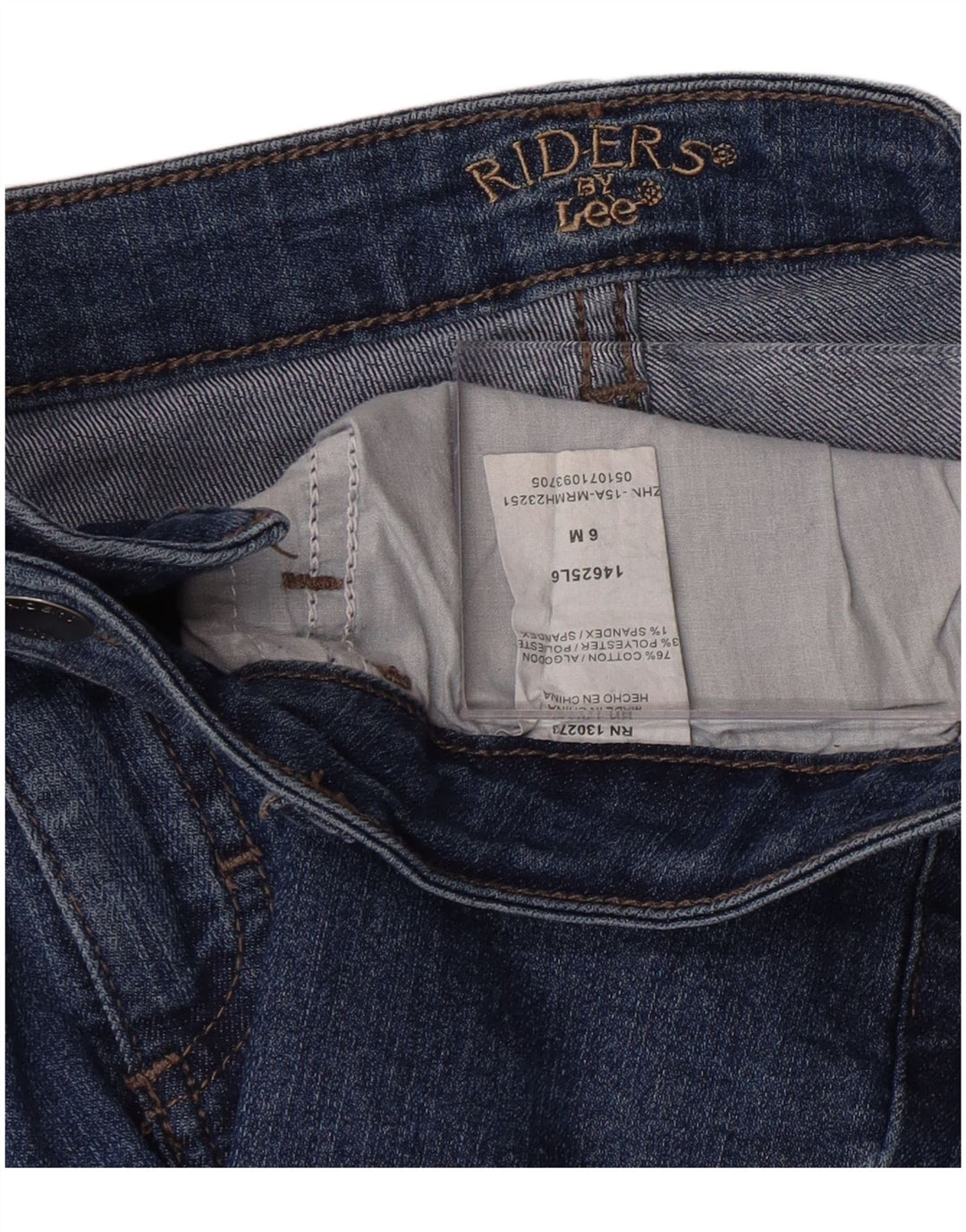 LEE Womens Riders Denim Shorts US 6 Medium W28 Blue Cotton