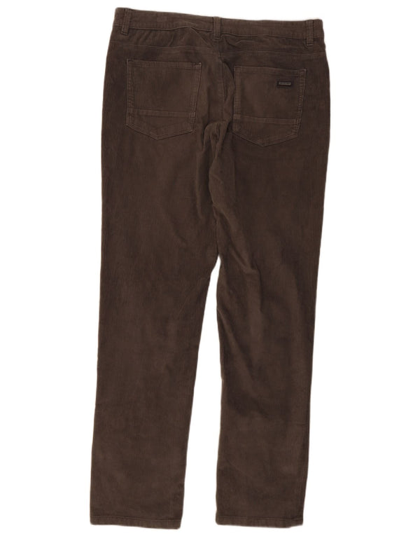 Pantaloni dritti da uomo in velluto a coste Napapijri W34 L34 cotone grigio