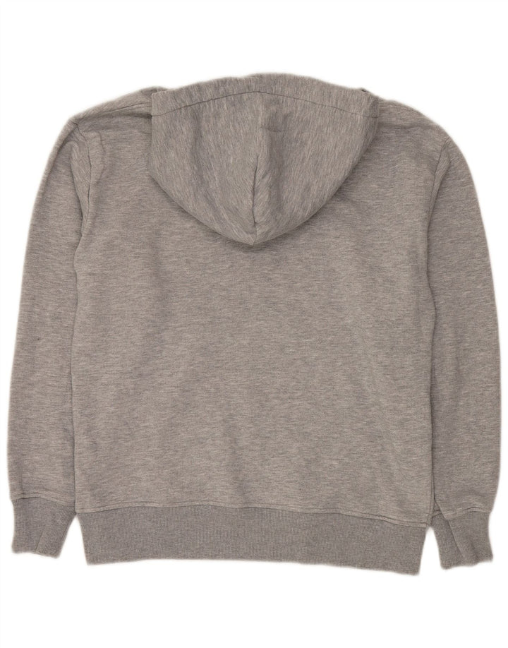 Zara Mens Hoodie Jumper Medium Grey Flecked Polyester