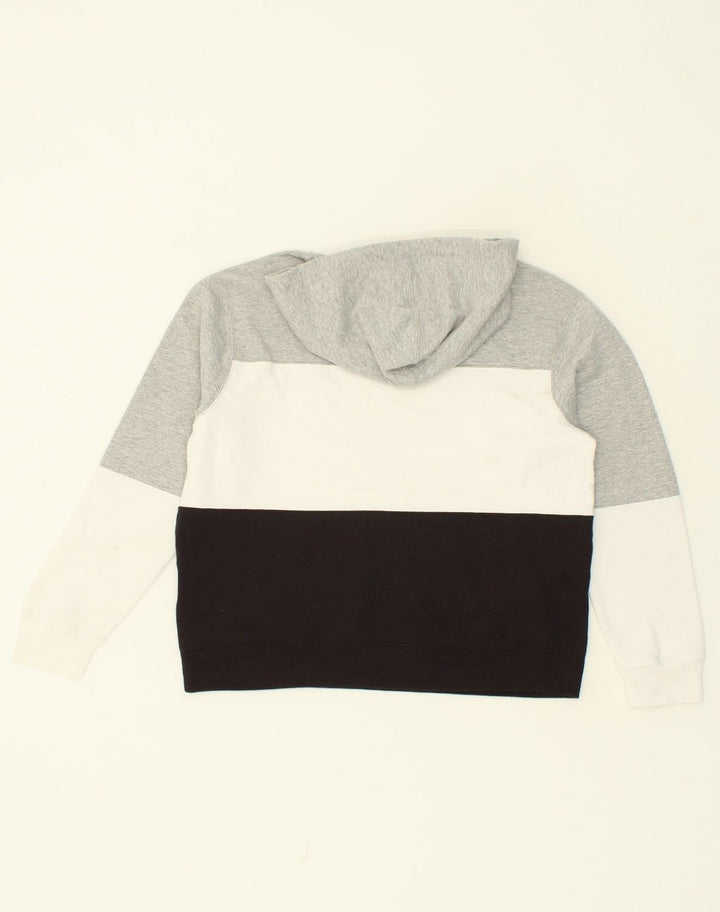 CHAMPION Mens Graphic Hoodie Jumper Medium Grey Colourblock Vintage Champion and Second-Hand Champion from Messina Hembry 