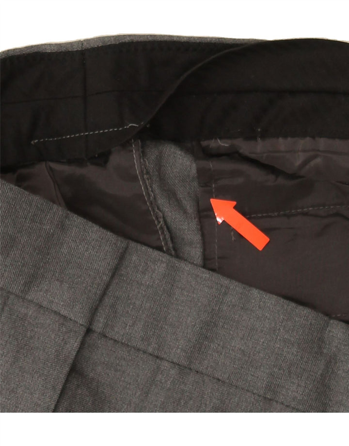 J. CREW Womens Slim Chino Trousers W32 L31 Grey Polyester Vintage J. Crew and Second-Hand J. Crew from Messina Hembry 