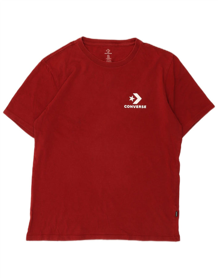 CONVERSE T-shirt da uomo Top piccola rossa in cotone