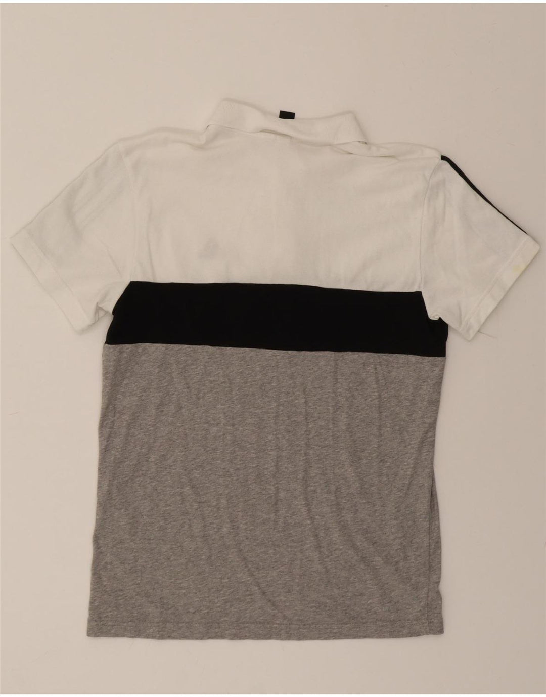 ADIDAS Mens Polo Shirt Small White Colourblock Vintage Adidas and Second-Hand Adidas from Messina Hembry 