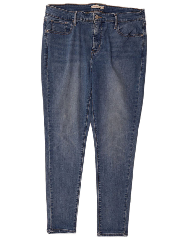 Levi's Dame 310 Shaping Super Skinny Jeans US 22 3XL W42 L29 Blå Bomuld
