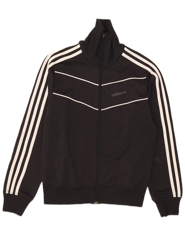 Adidas træningsdragt topjakke til kvinder UK 14 Medium Sort Polyester