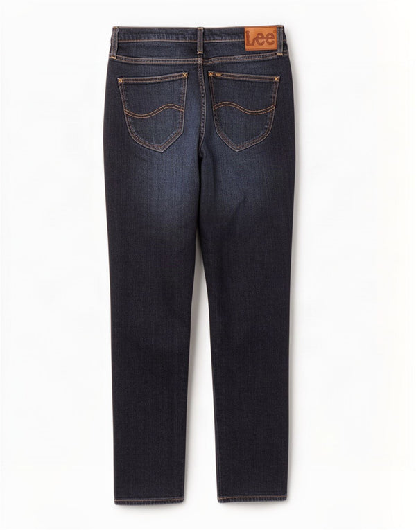 Lee Mens Austin Tapered Jeans W34 L32 Navy Blue Cotton