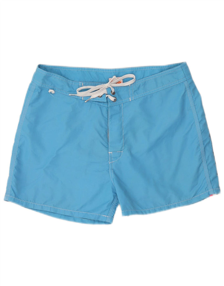 Sundek Mens Swimming Shorts Medium  Blue Nylon