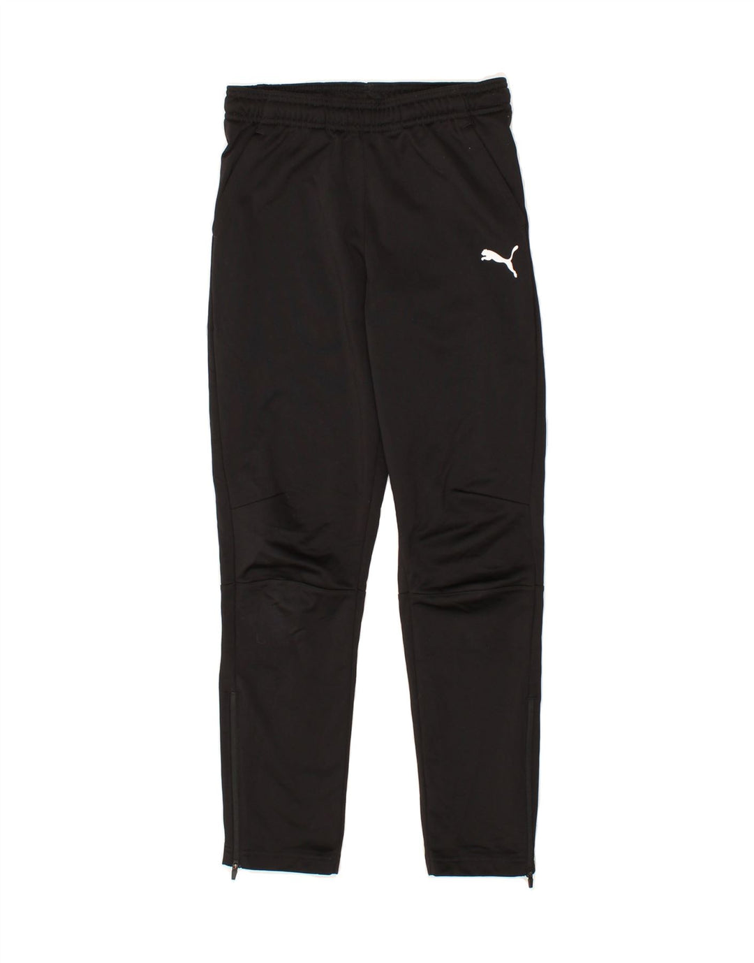 PUMA Boys Tracksuit Trousers 11-12 Years Large Black Polyester Vintage Puma and Second-Hand Puma from Messina Hembry 