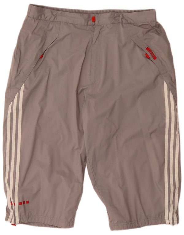 Adidas Mens Bermuda Shorts Large W36 Grey Polyester