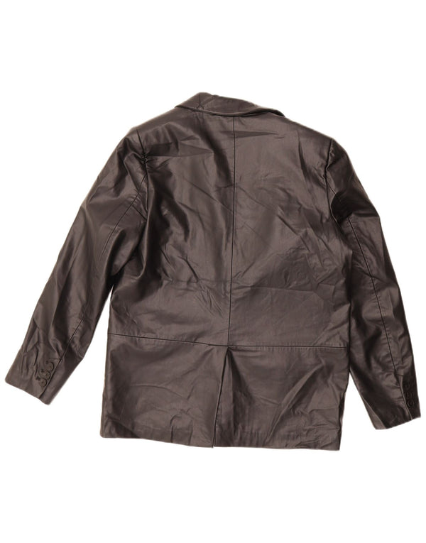 Zara Womens Oversized 1 Button Blazer Jacket UK 14 Medium Black